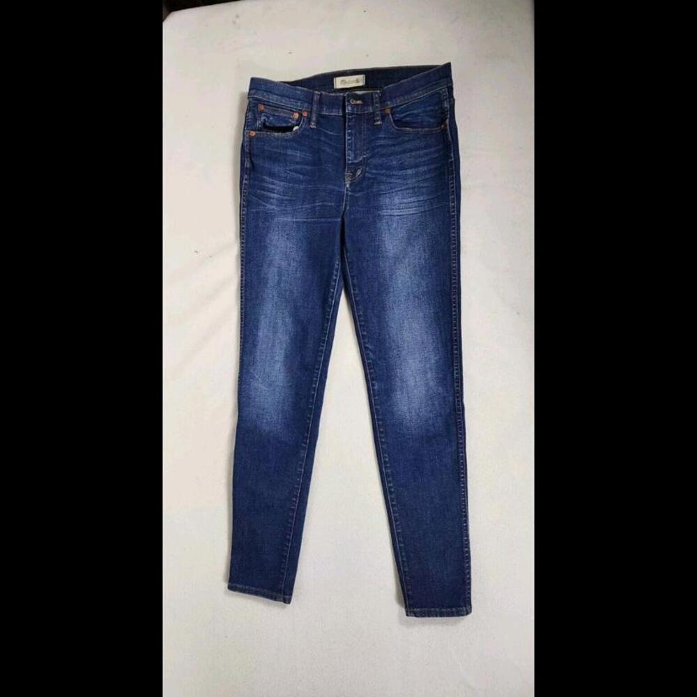 Madewell Curvy High Rise Skinny Jean Womens Size 30 Blue Wash